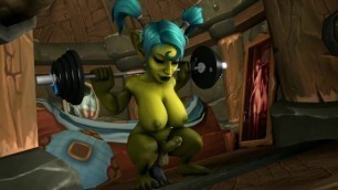 Futa goblin training (world of Warcraft sfm)