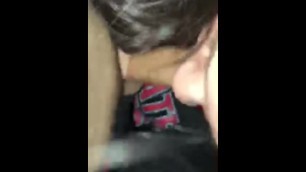 Mexican teenager gets his dick sucked by his gf