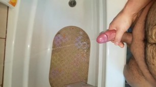 huge cum load in shower