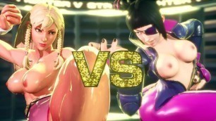 SFV Topless Mods - Chun Li vs Juri