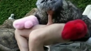 Outside Fur Fetish Fuck