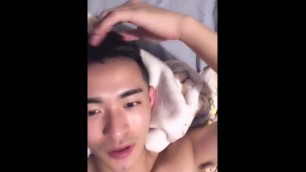 Handsome Chinese Couple Livestream - Bot Show Ass