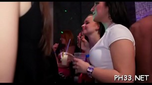 Yong girls in club are fucked hard by mature mans in wazoo and puss in time