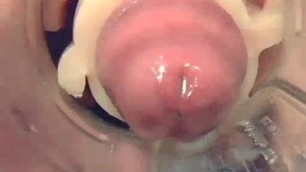 Extreme Close-Up Fleshlight Fucking ends in a good Pussy Creampie