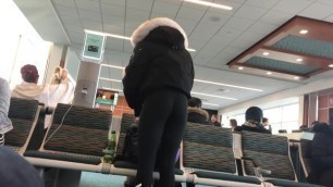 Amazing candid ass at the airport