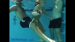 Sandy Knight Underwater Threesome