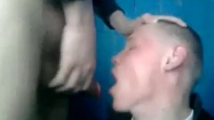 RUSSIAN YOUNG GUY SUCKING TWO SOLDIERS