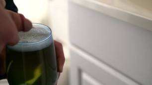 Pouring the perfect glass (guy pees in a wine glass)