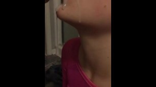 Load my cum on face slow motion