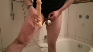 Chastity cage prostate orgasm