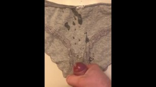 Jerk off on teen neighbours stolen panties