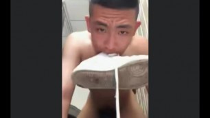 Chinese Army Fetish Straight Teasing And Cum