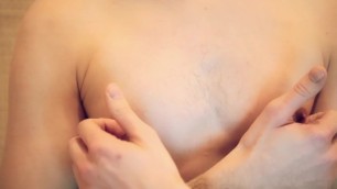 Playing with my nipples (+ spit & suction)