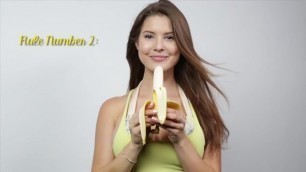 Amanda Cerny eating a banana