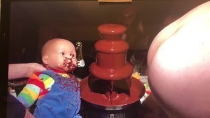 Naked Female Ass Farting Real Strong in Chocolate Fountain - Big Ass Fart