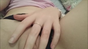 I sent this video FINGERING MYSELF to my LESBIAN STEPSISTER