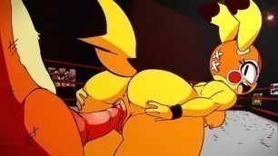Pikachu backshot cumshot