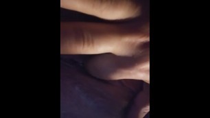 Girlfriend fingers her self for first time.