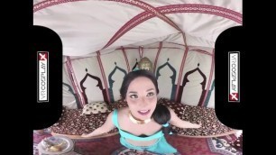 Aladdin XXX Cosplay VR - Princess Jasmine gets her tight twat stuffed deep!