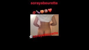 Soraya beurette montre sa chatte et fait bouger son cul de beurette