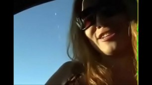 Hot Girl Vibrator In The Car&comma; Free In Car eroticgodess&period;com