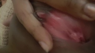 Playing with my pink, tight pulsing pussy