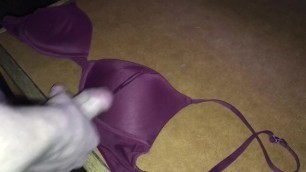 Cumshot on bra I found from the schools laundry room 2