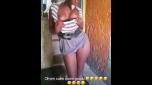 Jamaican girl talks dirty to you and shows her boobs  and you know what!