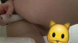 Chilean Curvy teen with anal toys