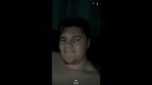 Chubby English teen footballer Kieran with short fat cock wanks and pisses