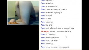 Omegle #13 Girl with Hairy pussy shows her body to make me cum