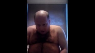 Watch me wank my huge stiff cock til I cum and lick it up afterwards