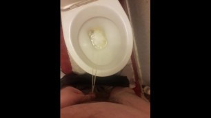Jerking, Cumming & Pissing over my Toilet