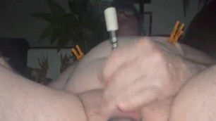 Huge rod jammed in my soft cock