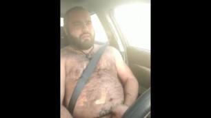 strippinh and jerking off while driving