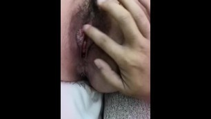 She got orgasm by clit massage