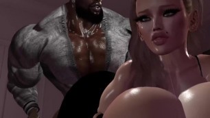 Seconlife BBC SEX| Smoke's mini porn clip 2