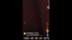 HOT TEEN PLAYING WITH VIBRATOR IN INSTAGRAM LIVE DIRECT
