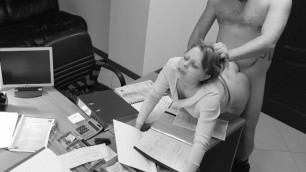 Seduction of office secretary caught on hidden security cam