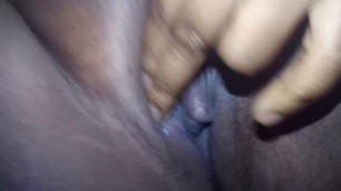 Touching my wet teen pussy