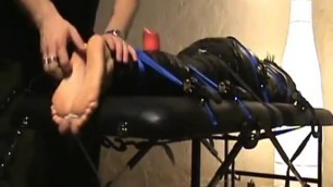 mummified foot torture to tears: tickling, flogging, wax.