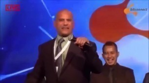 Loud Hispanic guy fucks a whole crowd at once whilst screaming Bitconnect