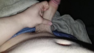 Masterbation to Cumshot Quickie Before Bed