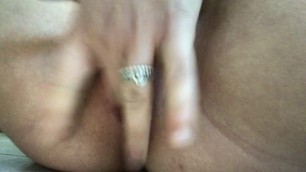 Fingering my tight little puss
