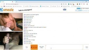 Omegle hot girl lets herself go
