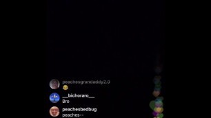 Peaches “moaning” on live